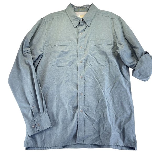 Exofficio Shirts New Exofficio Mens M Blue Button Down Shirt